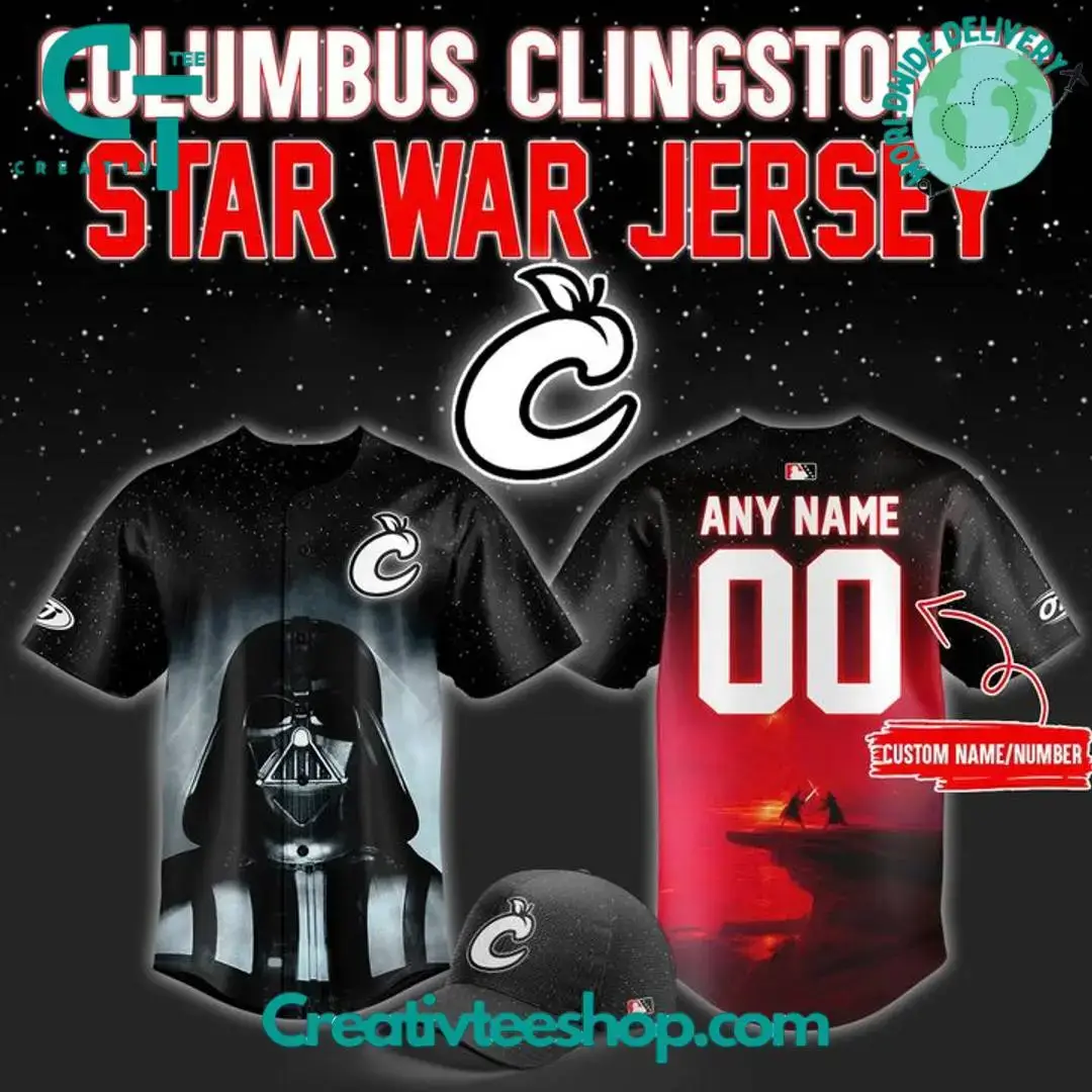Columbus Clingstones X Star Wars Night 2025 Personalized Baseball Jersey Image