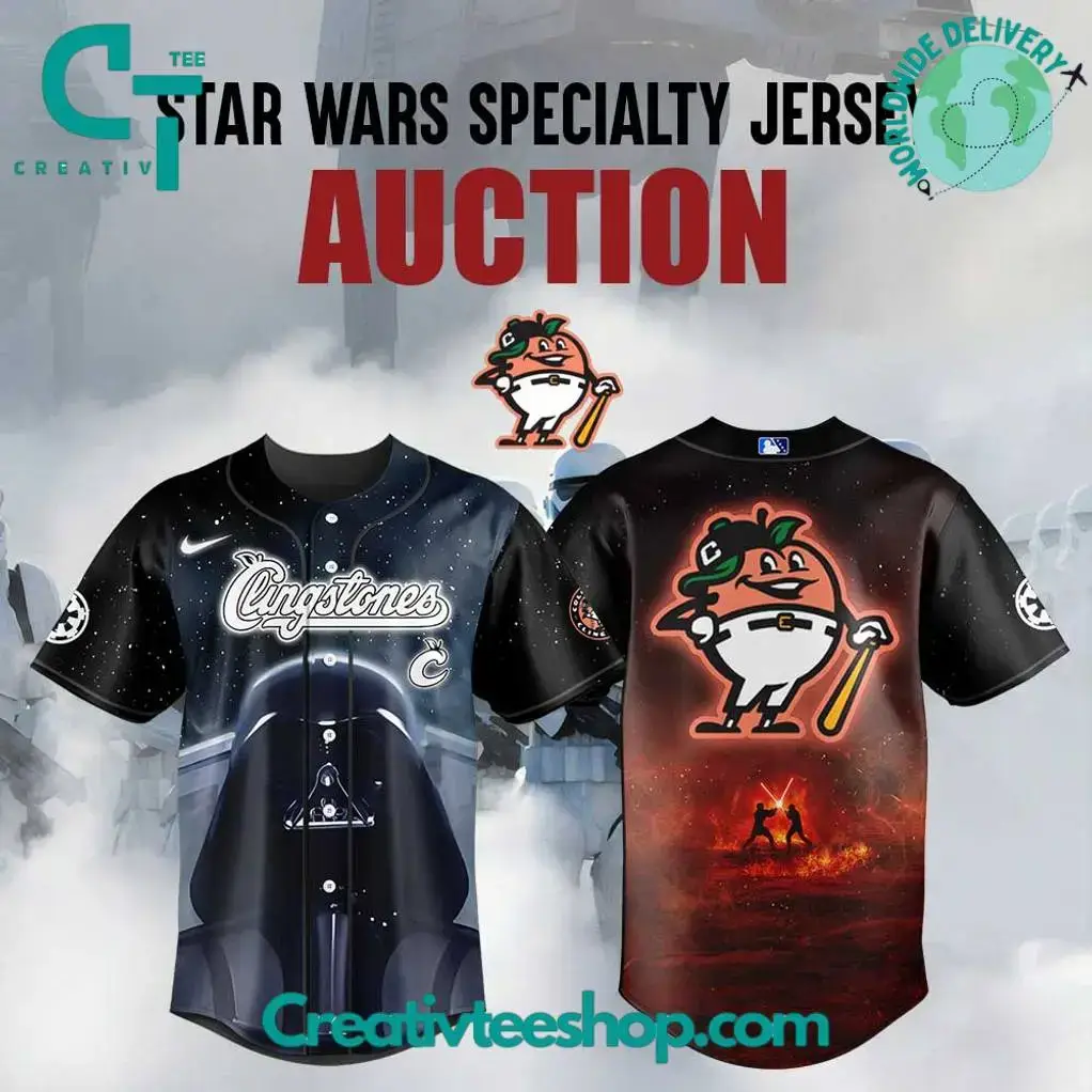 Columbus Clingstones X Star Wars Night 2025 Special Edition Baseball Jersey Image