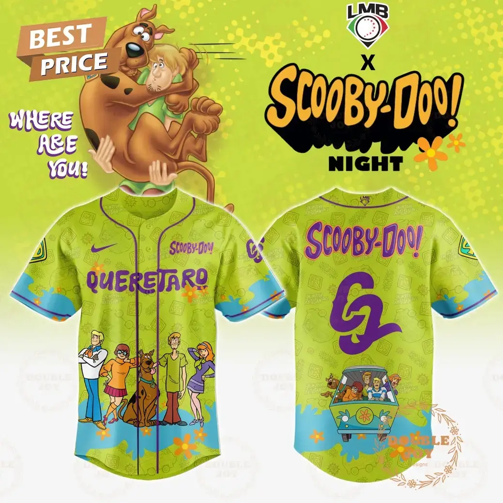 Conspiradores De Querétaro Where Are You! Scooby-Doo! Night 2025 Limited Edition Baseball Jersey Image