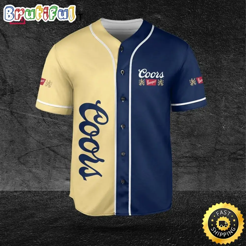 Coors Banquet Beer Lovers Baseball Jersey Image