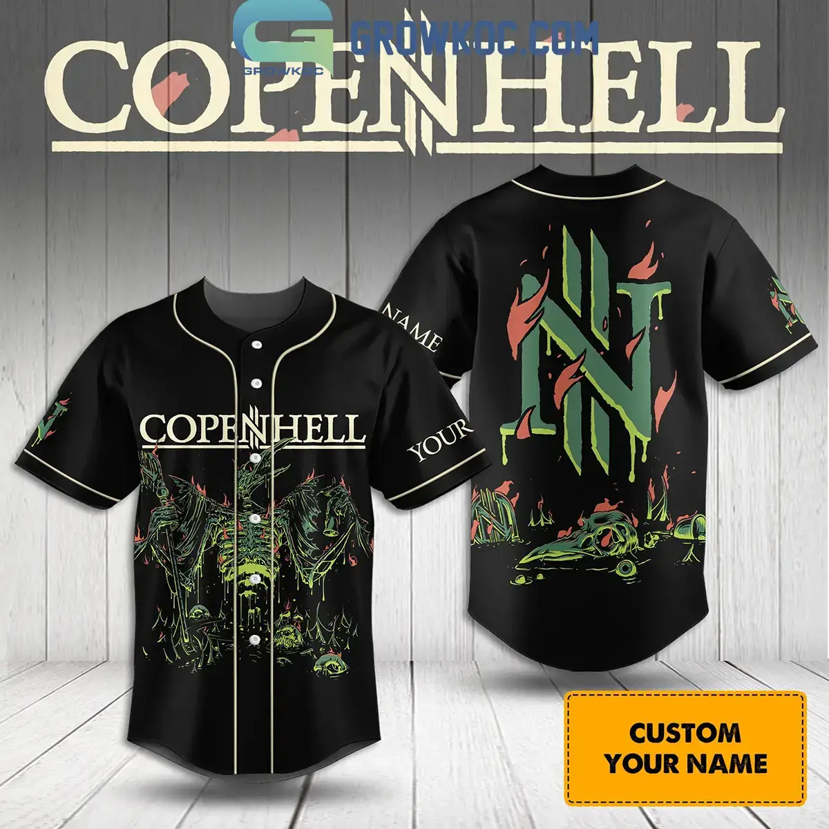 Copenhell Music Love Fan Personalized Baseball Jersey Image