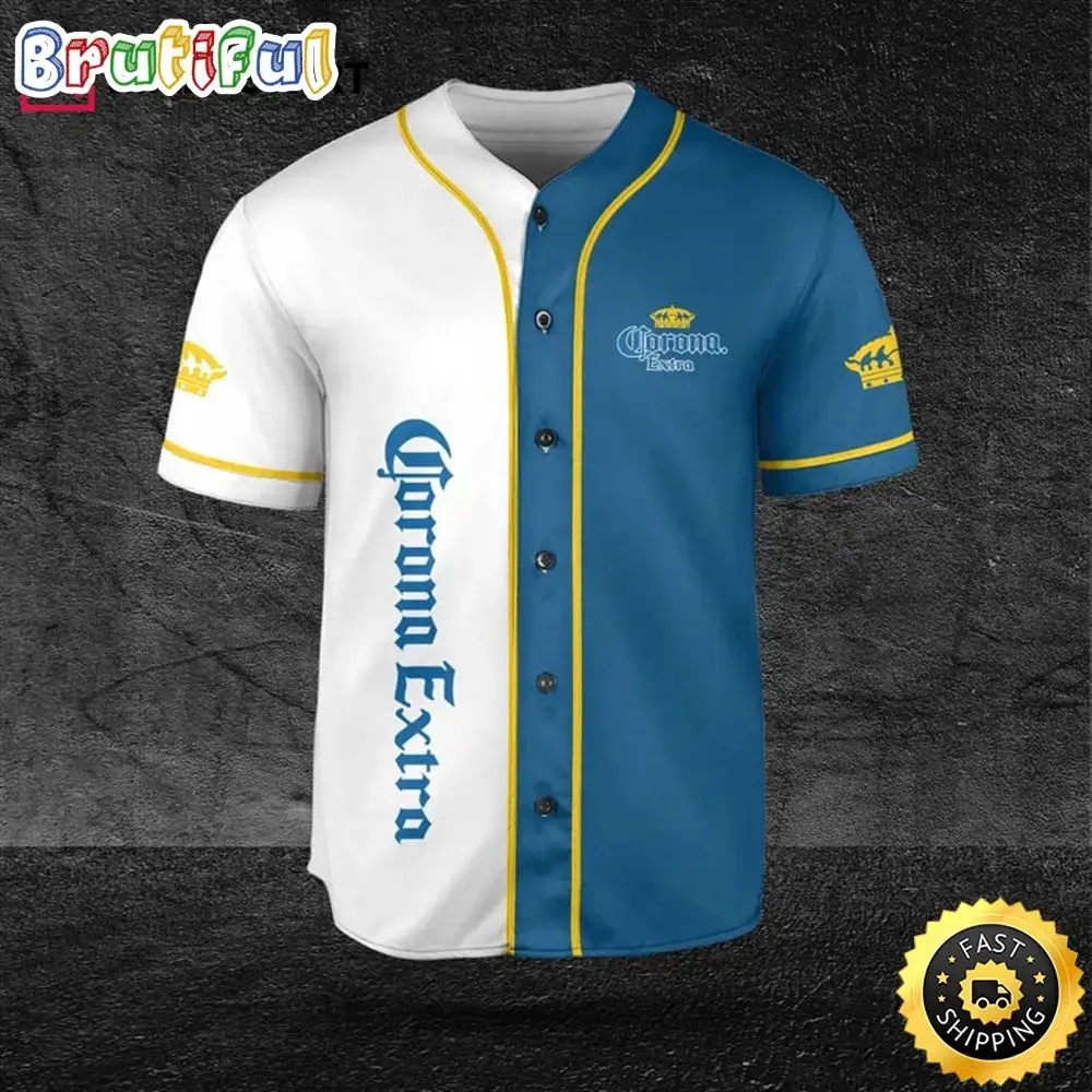 Corona 2 Colors Beer Lovers Baseball Jersey Image