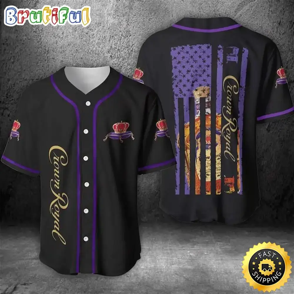 Crown Royal Baseball Jersey Beer Loves Image