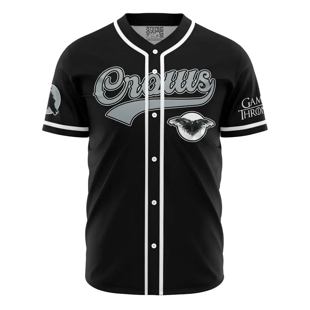 Crows Snow Game Of Thrones Baseball Jersey Image