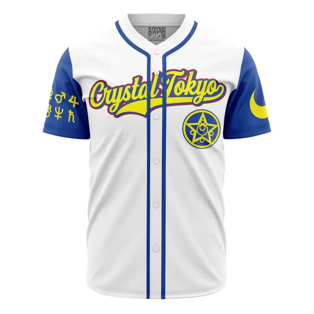 Crystal Tokyo Sailor Moon Baseball Jersey Image