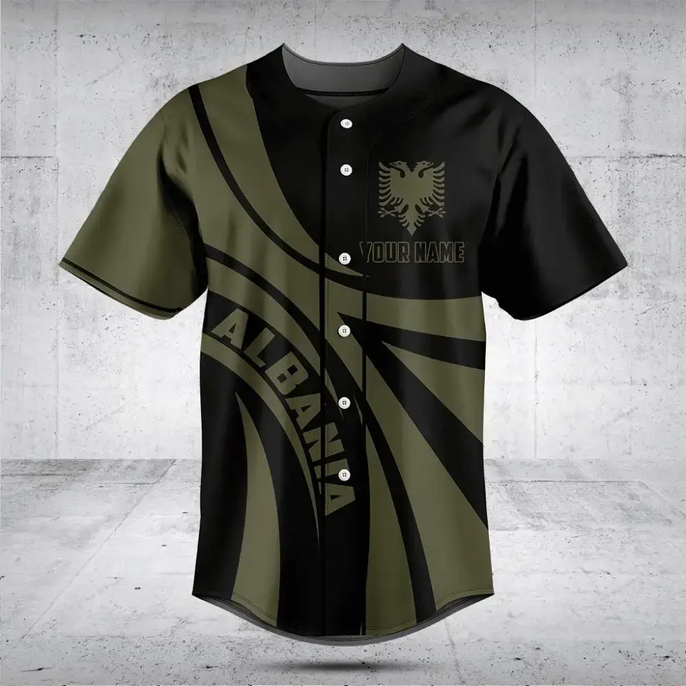 Custom Albania Baseball Jersey - Personalized Name & Number, Unique Design Image