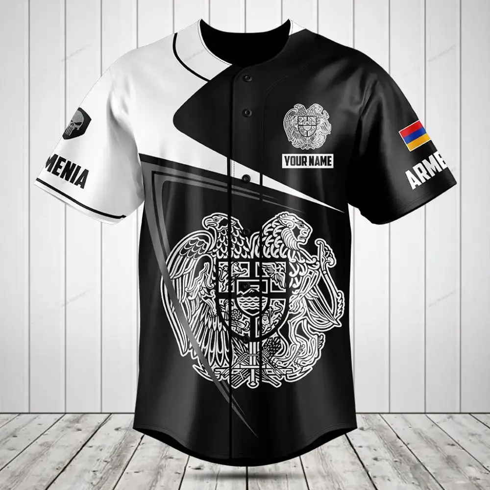Custom Armenia Baseball Jersey – Personalized Name & Flag Design, Premium Quality Image