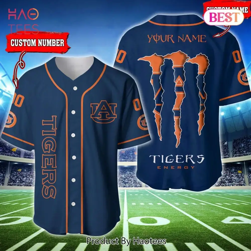 Custom Auburn Tigers Jersey - Personalized Name & Number - Perfect Gift For Fans Image