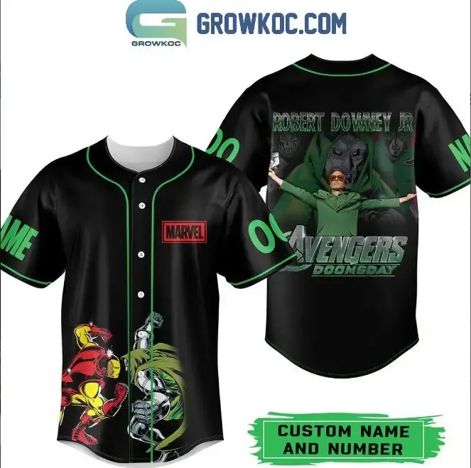Custom Avengers Doomsday Baseball Jersey - Personalize With Name & Number - Perfect For Marvel Fans! Image