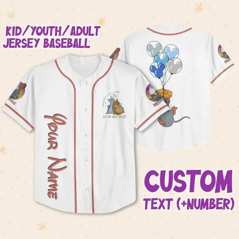 Custom Baseball Jersey For All Ages - Add Your Name & Number – Unique Design! Image