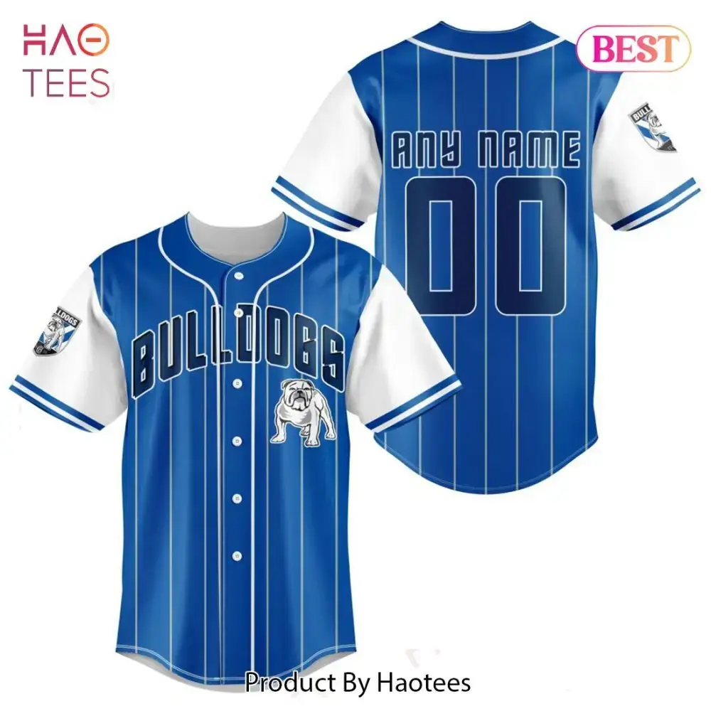 Custom Bulldogs Baseball Jersey – Personalize Name & Number – Perfect Gift! Image