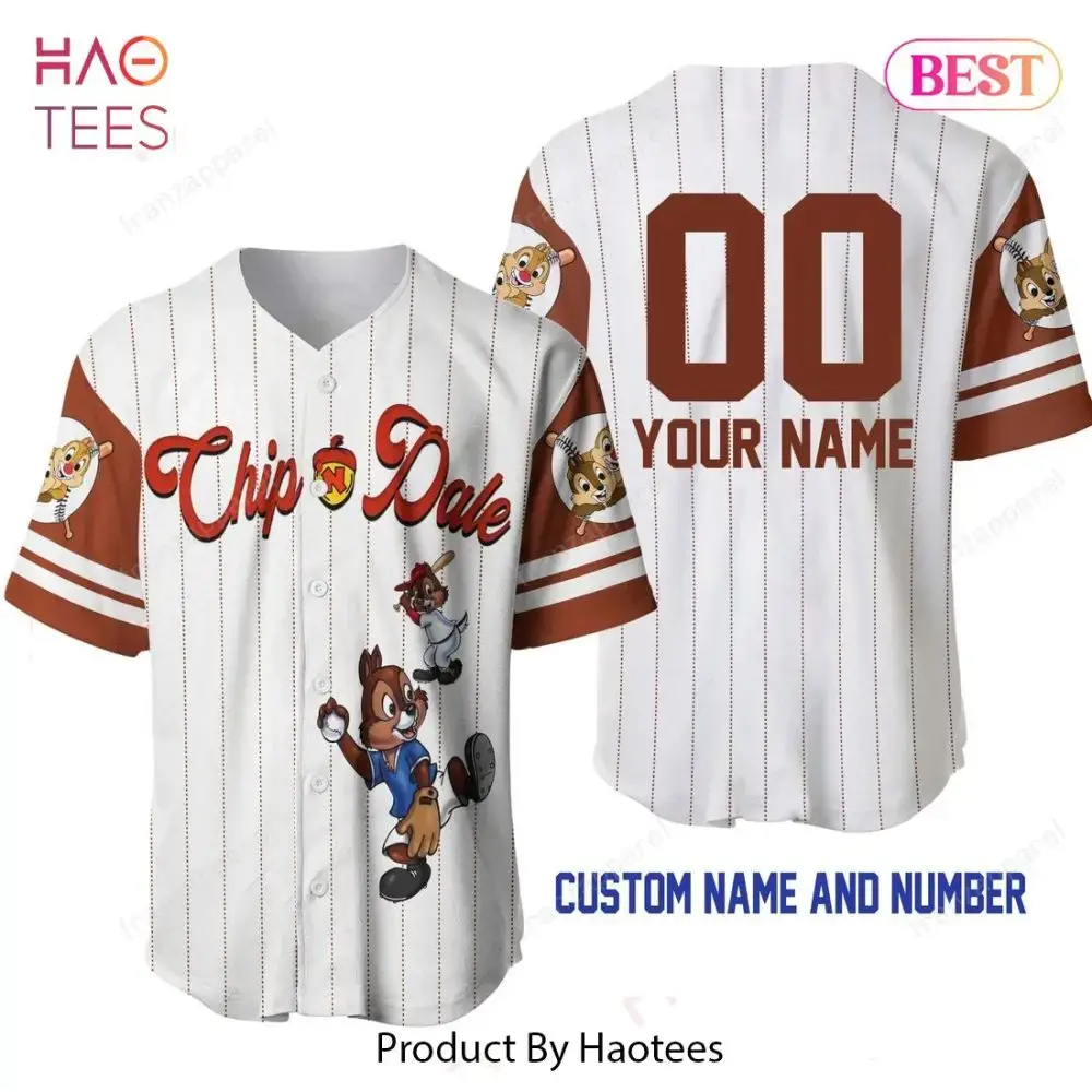Custom Chip & Dale Baseball Jersey – Personalize Name & Number – Perfect Gift! Image