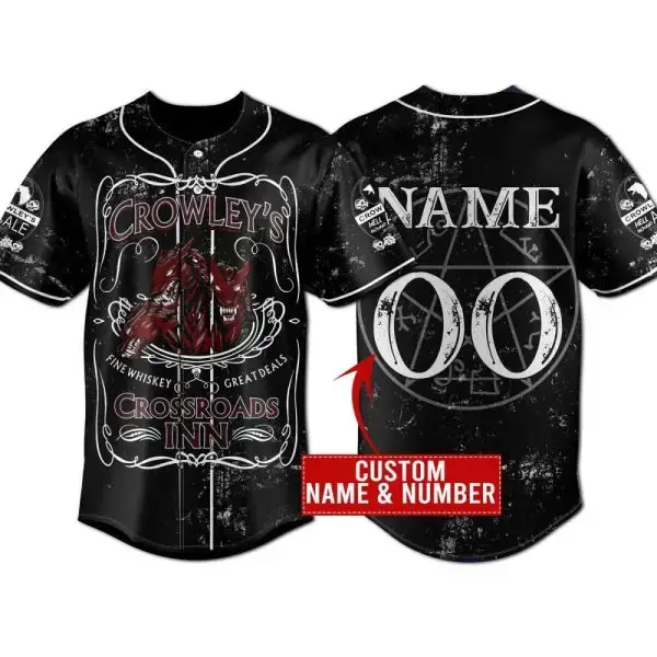 Custom Crowley'S Inn Baseball Jersey – Personalize With Name & Number, Unique Design Image