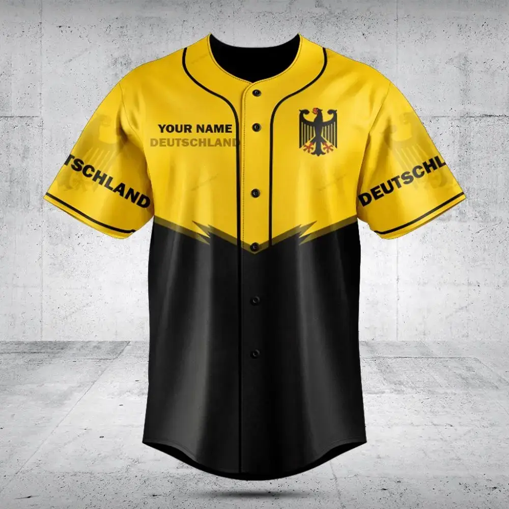 Custom Deutschland Baseball Jersey – Personalized Name & Logo – High Quality Sportswear Image