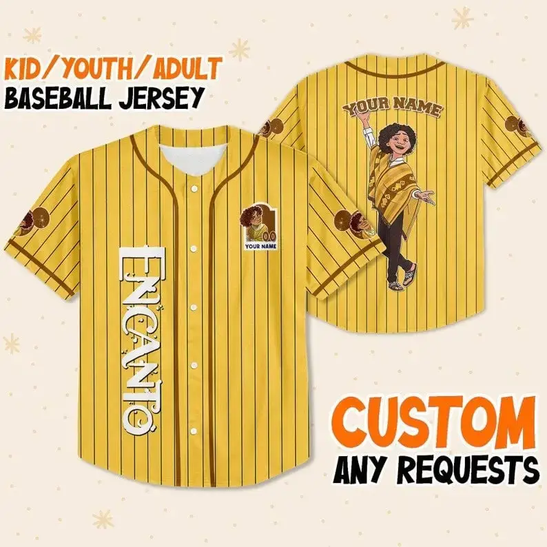Custom Encanto Baseball Jersey – Personalized Name For Kids, Youth & Adults Image
