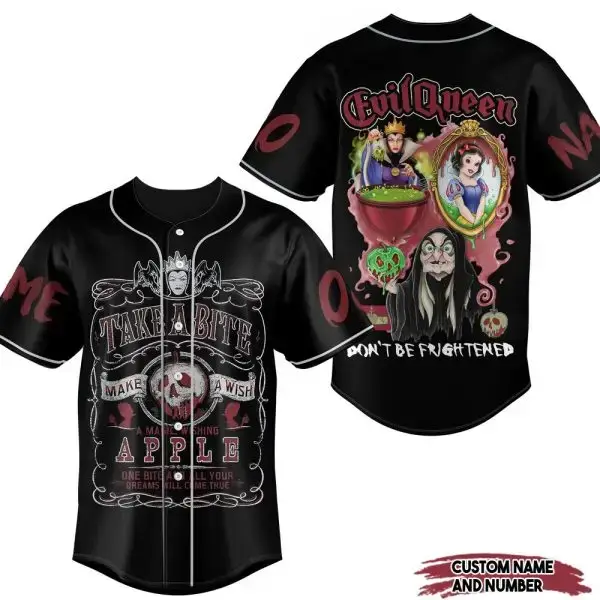 Custom Evil Queen Baseball Jersey – Unique Villain Design, Perfect Gift! Image