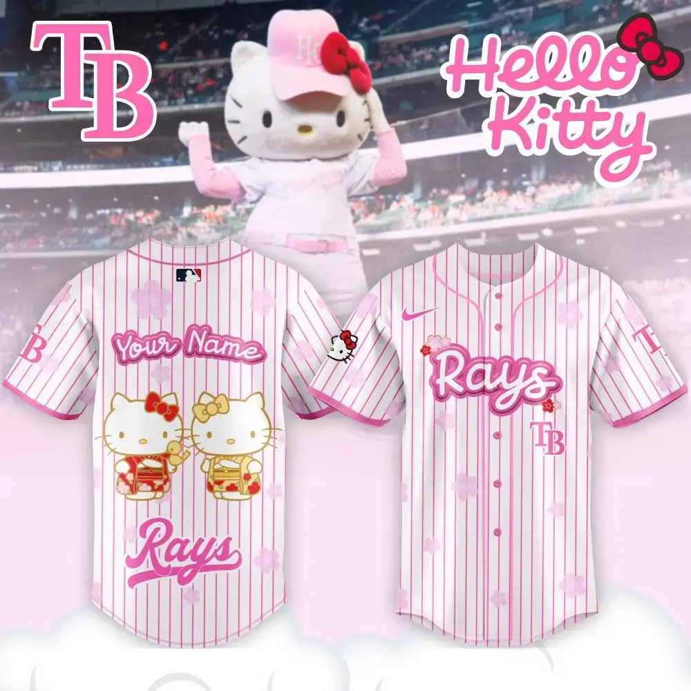 Custom Hello Kitty X Rays Pink Jersey - Personalized Mlb Fan Gear Image