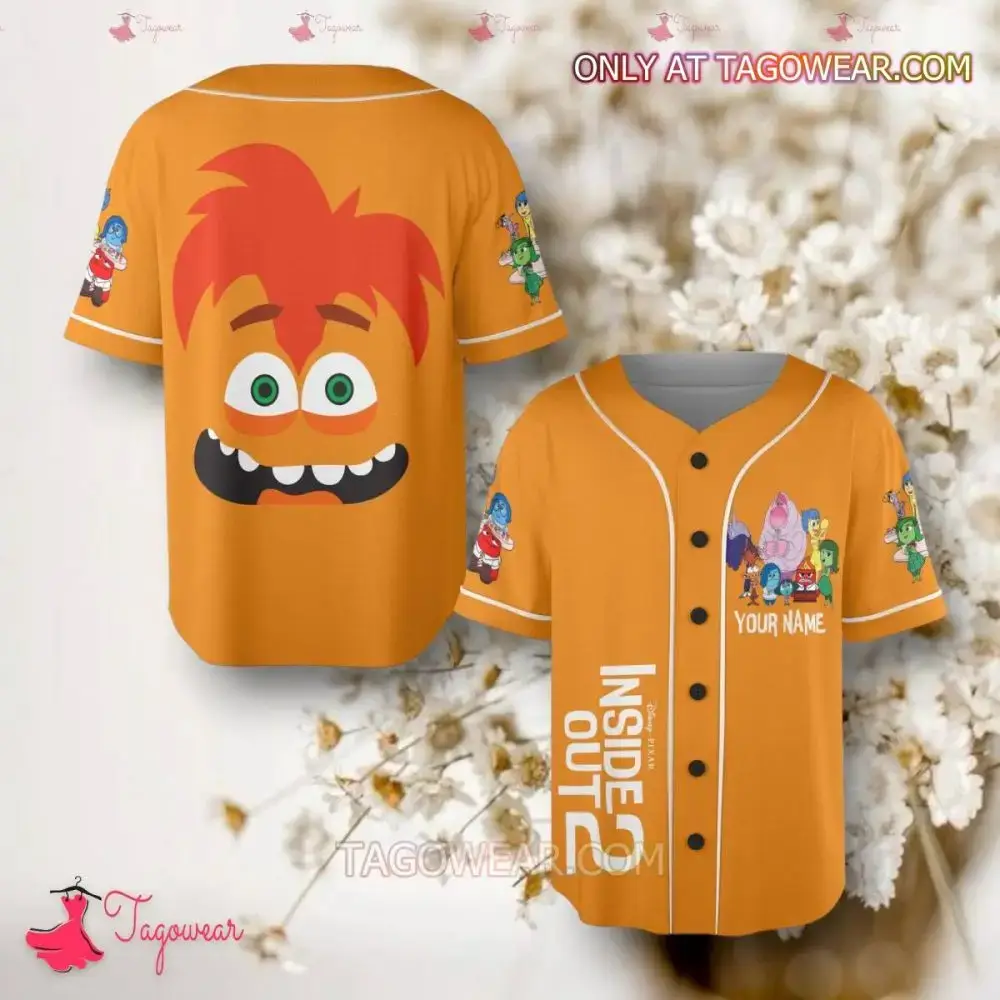 Custom Inside Out 2 Baseball Jersey – Personalized Gift For Fans Image