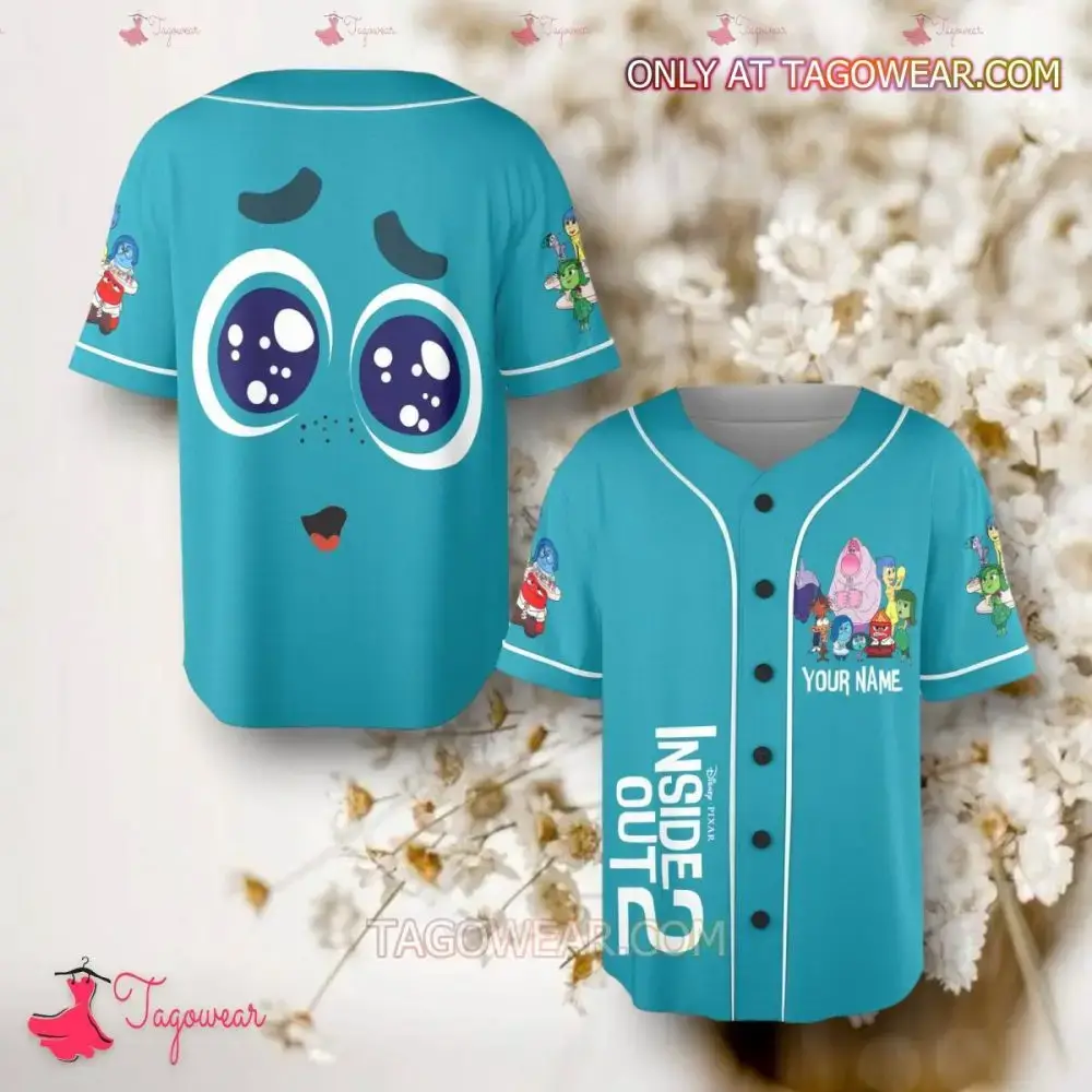 Custom Inside Out Baseball Jersey - Personalized Pixar Character Design For Fans Image