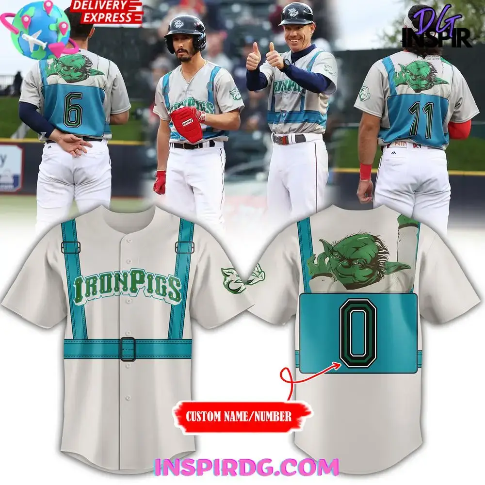 Custom Ironpigs Baseball Jersey - Personalized Name & Number - Limited Edition Design Image