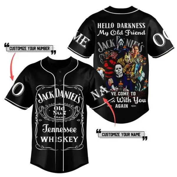 Custom Jack Daniel'S Baseball Jersey – Unique Design, Personalize Name & Number Image