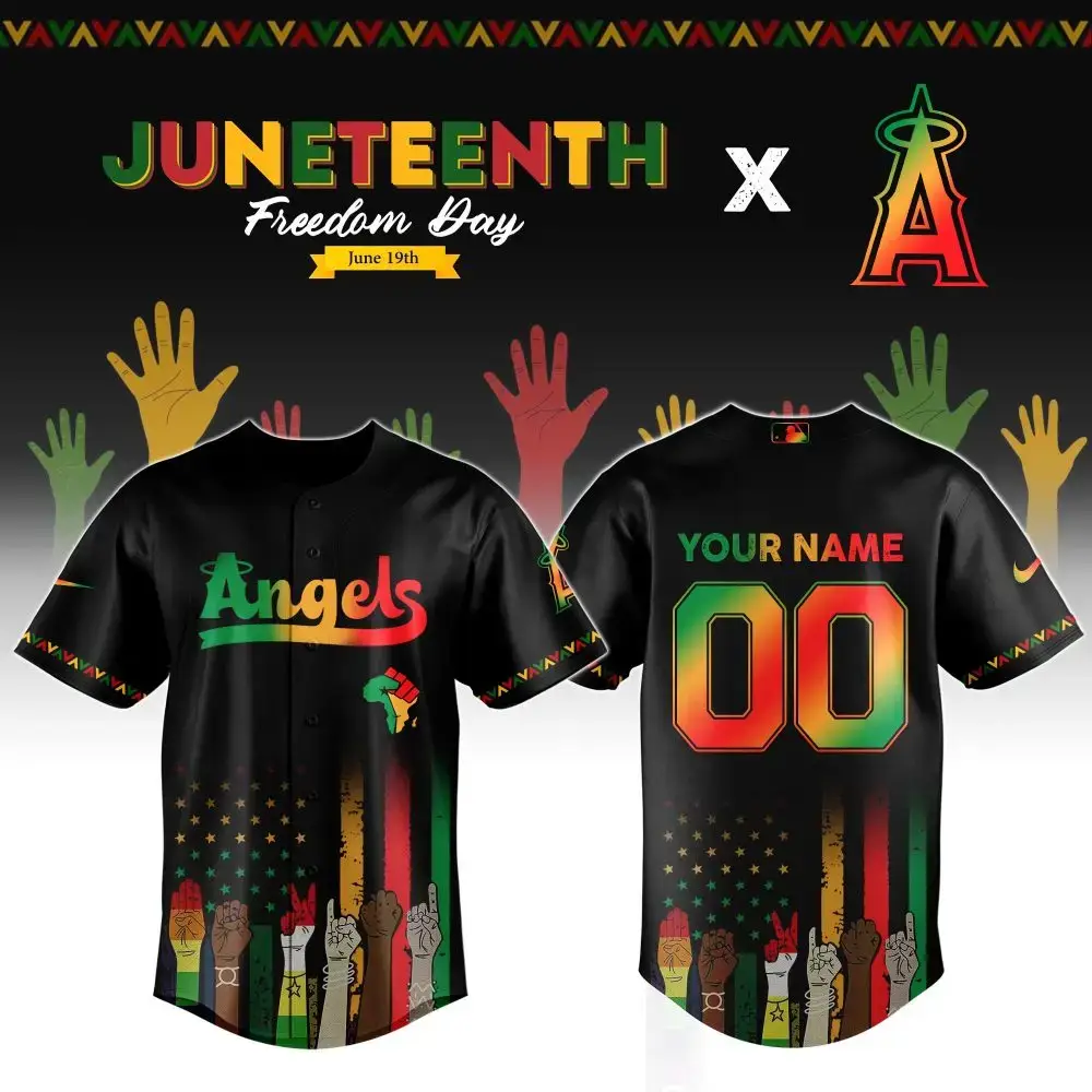 Custom Juneteenth Baseball Jersey - Celebrate Freedom In Style With Personalized Name & Number! Image