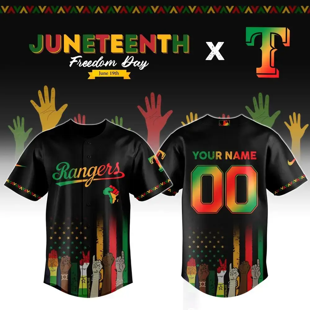 Custom Juneteenth Baseball Jersey - Celebrate Freedom With Personalized Design Image