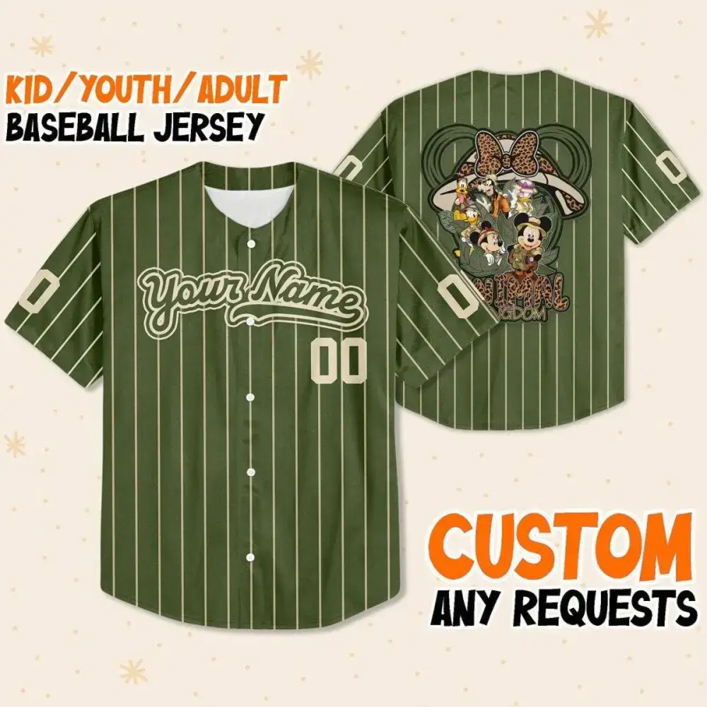 Custom Kids/Adult Baseball Jersey - Personalized Name & Design, Perfect Gift! Image