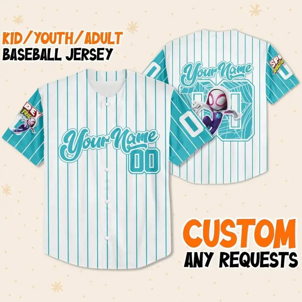 Custom Kids/Youth/Adult Baseball Jersey - Personalized Name & Number - Unique Design Image