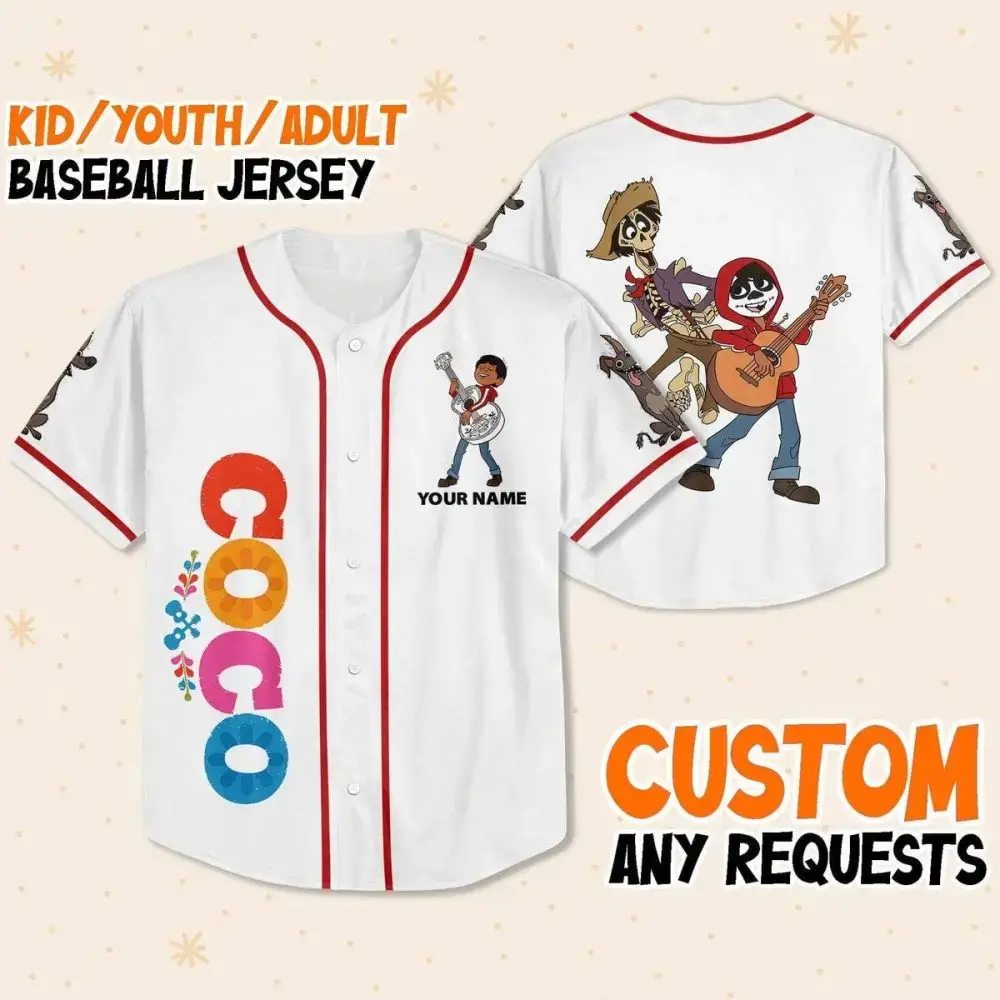 Custom Kid/Youth/Adult Baseball Jersey – Personalized, Vibrant Design, Perfect Gift! Image
