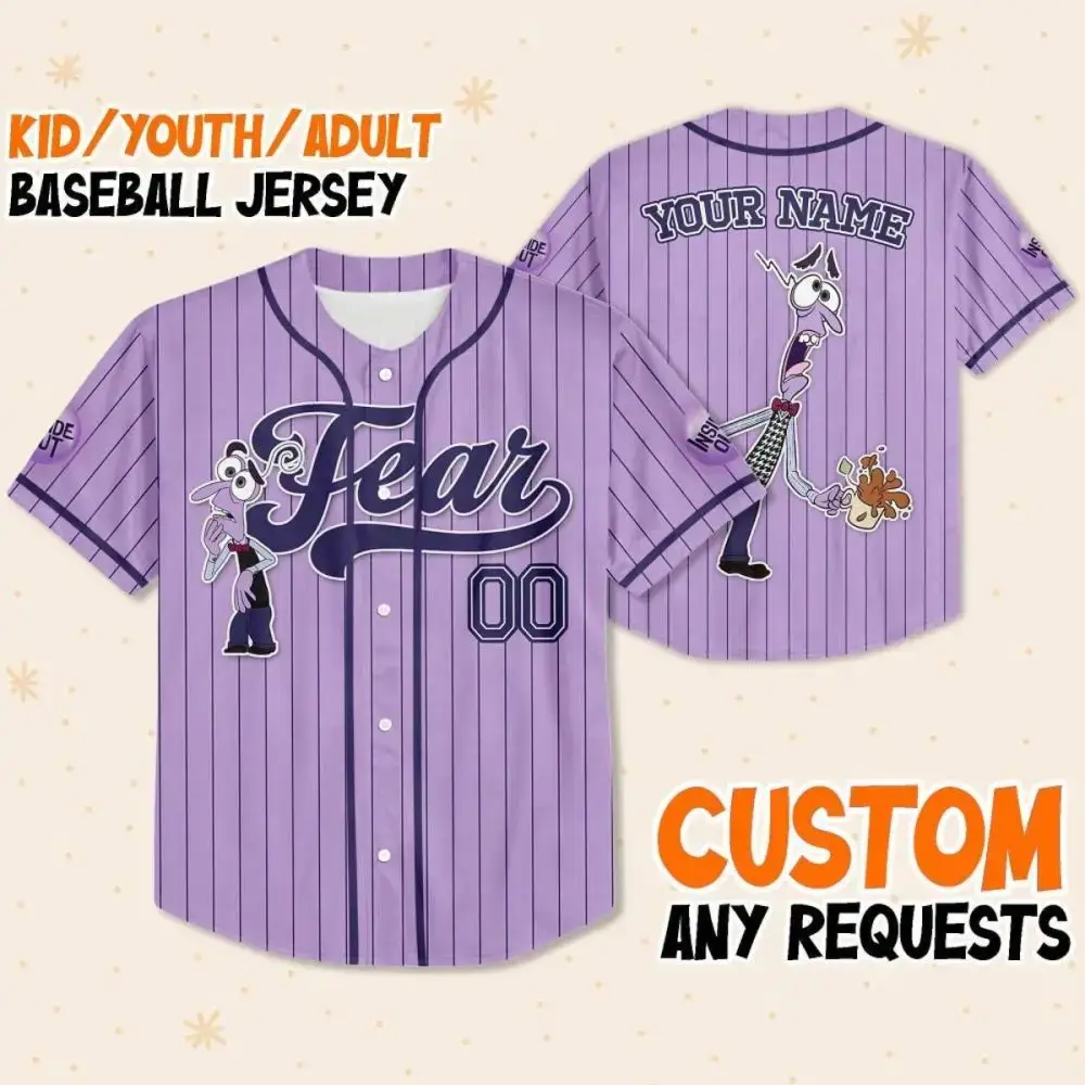 Custom Kid/Youth/Adult Baseball Jersey - Personalized Name & Design Options, Perfect Gift! Image