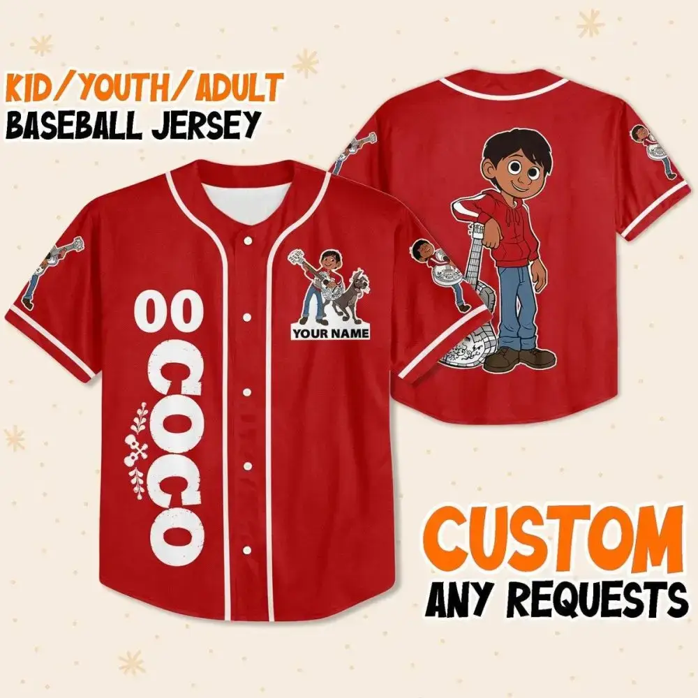 Custom Kid/Youth/Adult Baseball Jersey - Personalized With Your Name, Unique Design! Image