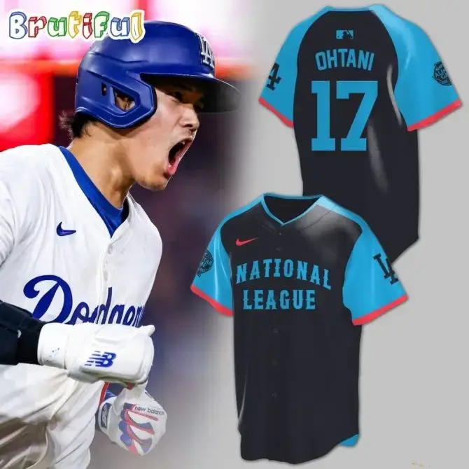 Custom Los Angeles Dodgers Special Shohei Ohtani 17 Mlb All Star Jersey Shirt Image