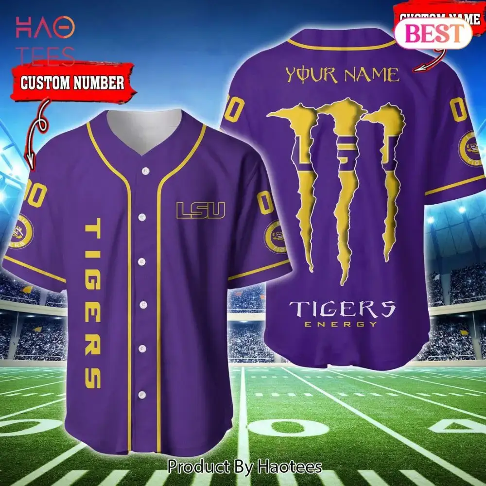 Custom Lsu Tigers Jersey - Personalized Name & Number - Perfect Gift For Fans! Image