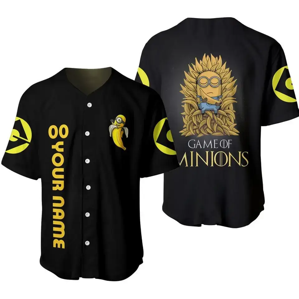 Custom Minion Baseball Jersey – Game Of Thrones Inspired, Add Your Name, Perfect Gift! Image