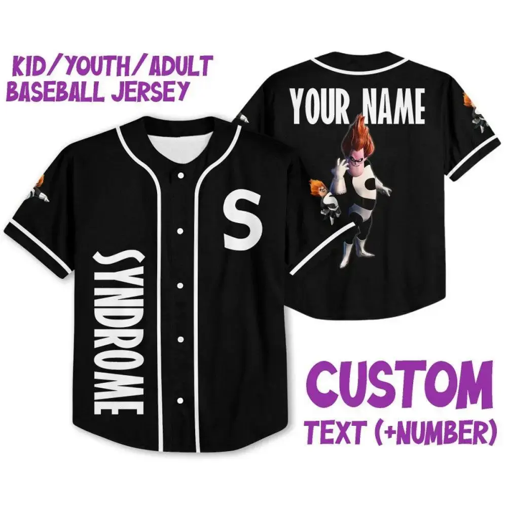 Custom Name & Number Baseball Jersey - Kid/Youth/Adult Sizes , Personalized Gift Image