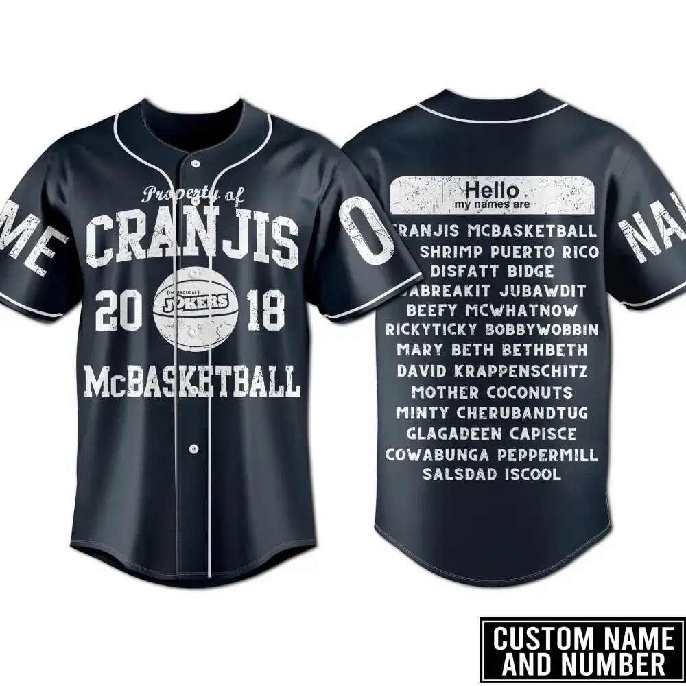 Custom Name & Number Baseball Jersey - Personalized Fan Apparel, Unique Gift Idea Image