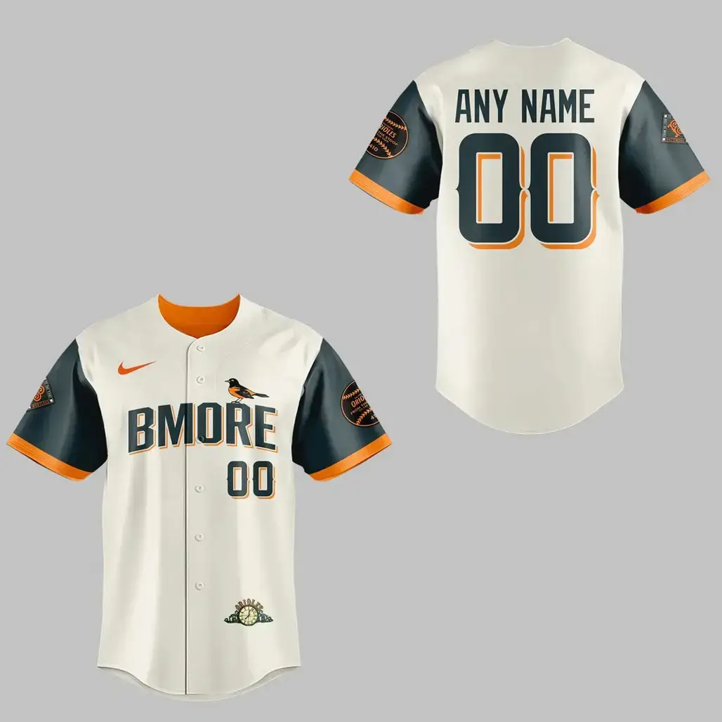 Custom Name and Number Baltimore Orioles x City Connect 2026 Baseball Jersey Image