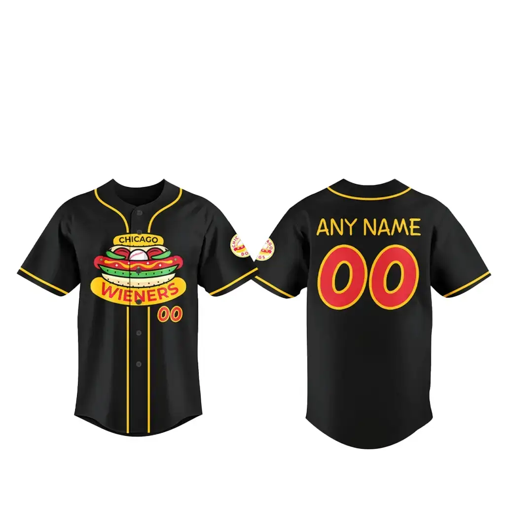 Custom Name and Number Chicago Dogs 2026 Opening Day Baseball Jersey Image