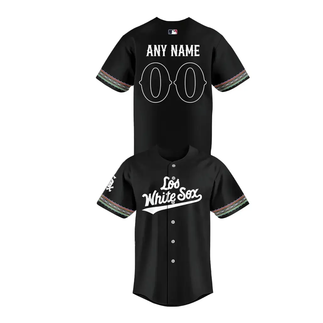 Custom Name and Number Chicago White Sox x Los White Sox Baseball Jersey Image