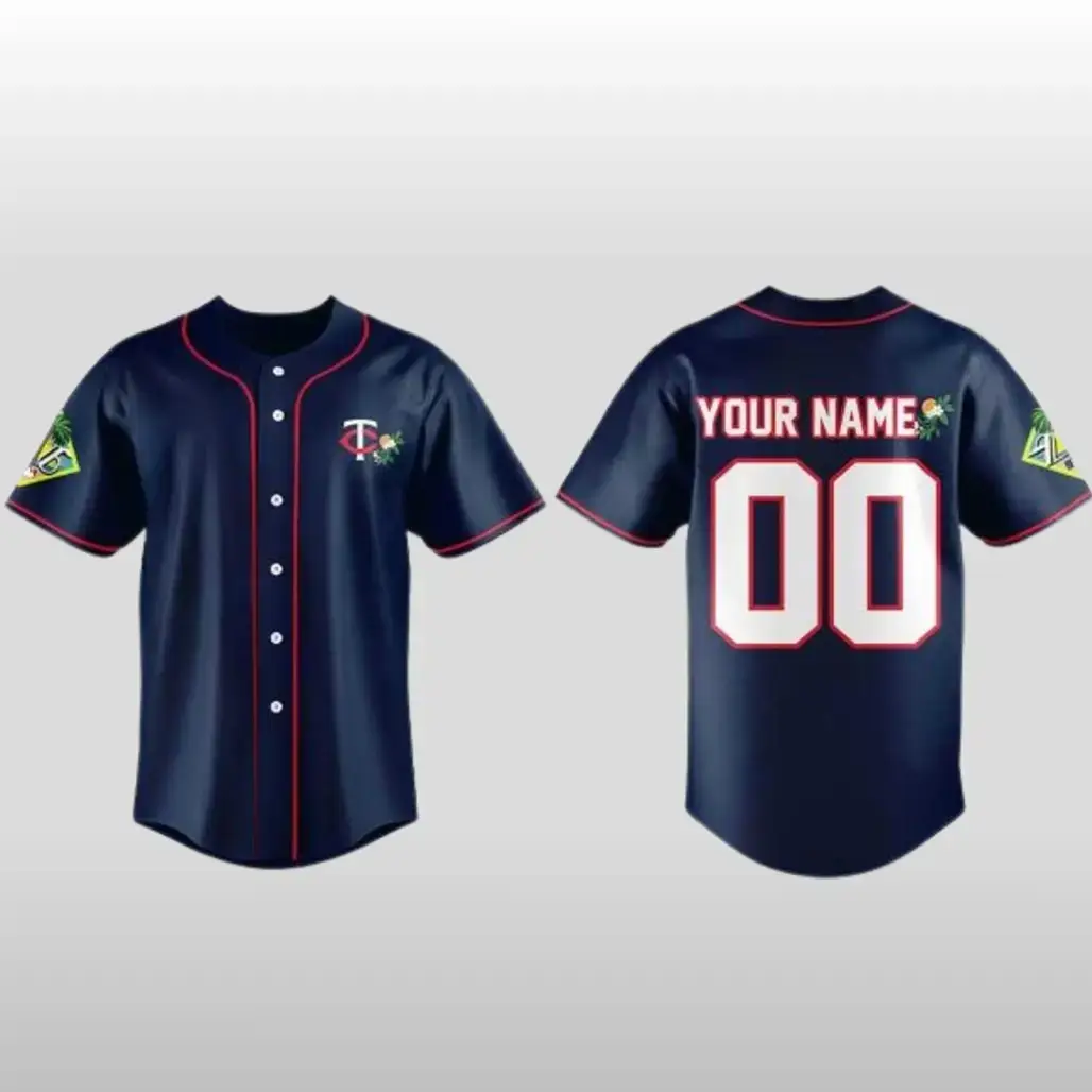 Custom Name and Number Minnesota Twins Spring Training Camp 2026 Baseball Jersey Image