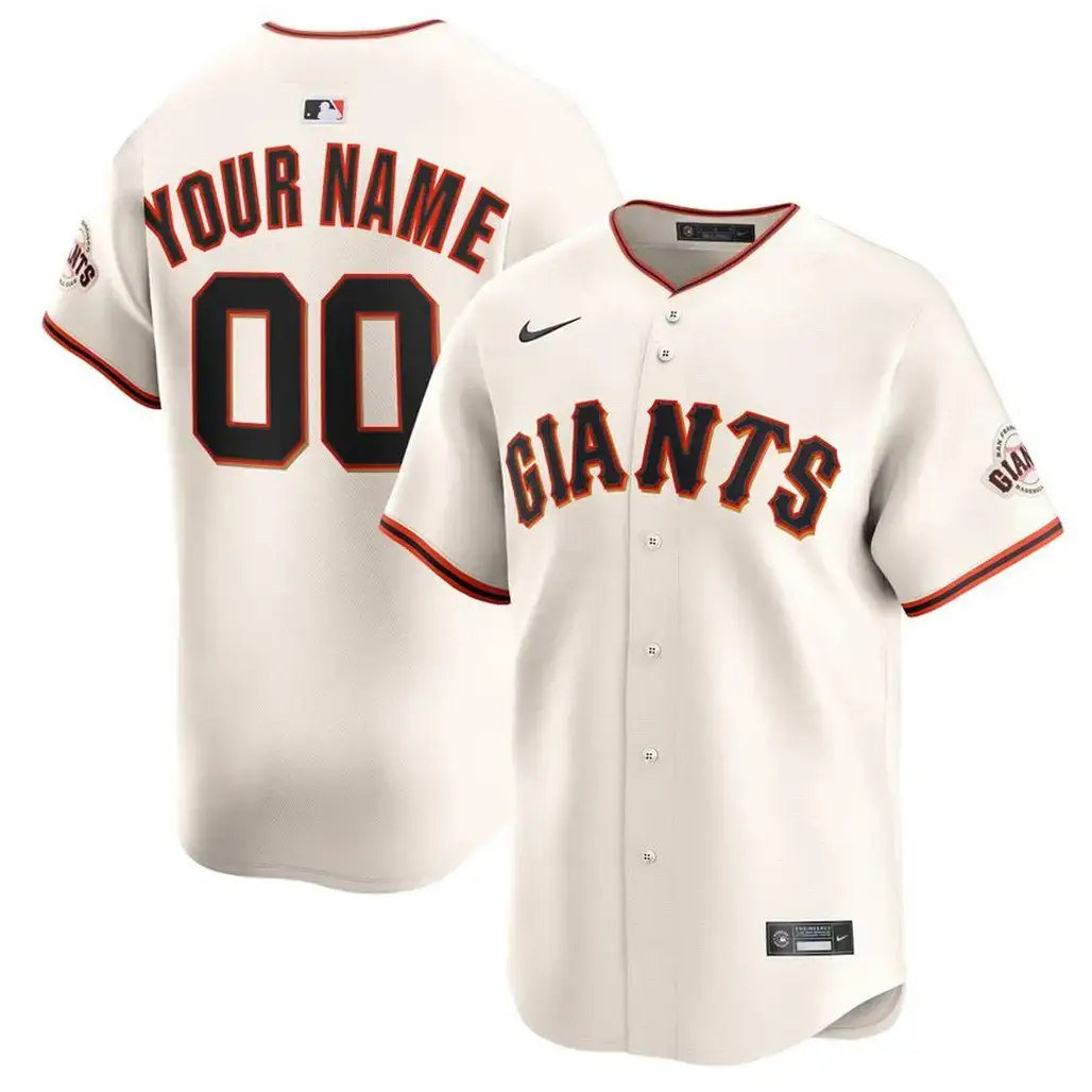 Custom Name and Number San Francisco Giants 2026 Home Stadium Cream Baseball Jersey Image