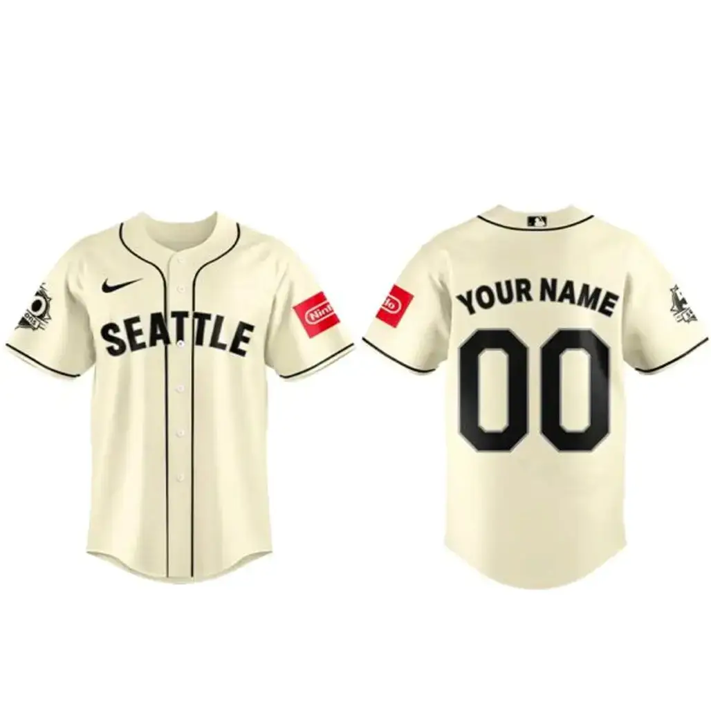 Custom Name and Number Seattle Mariners Steelheads for Legacy Baseball Jersey Image