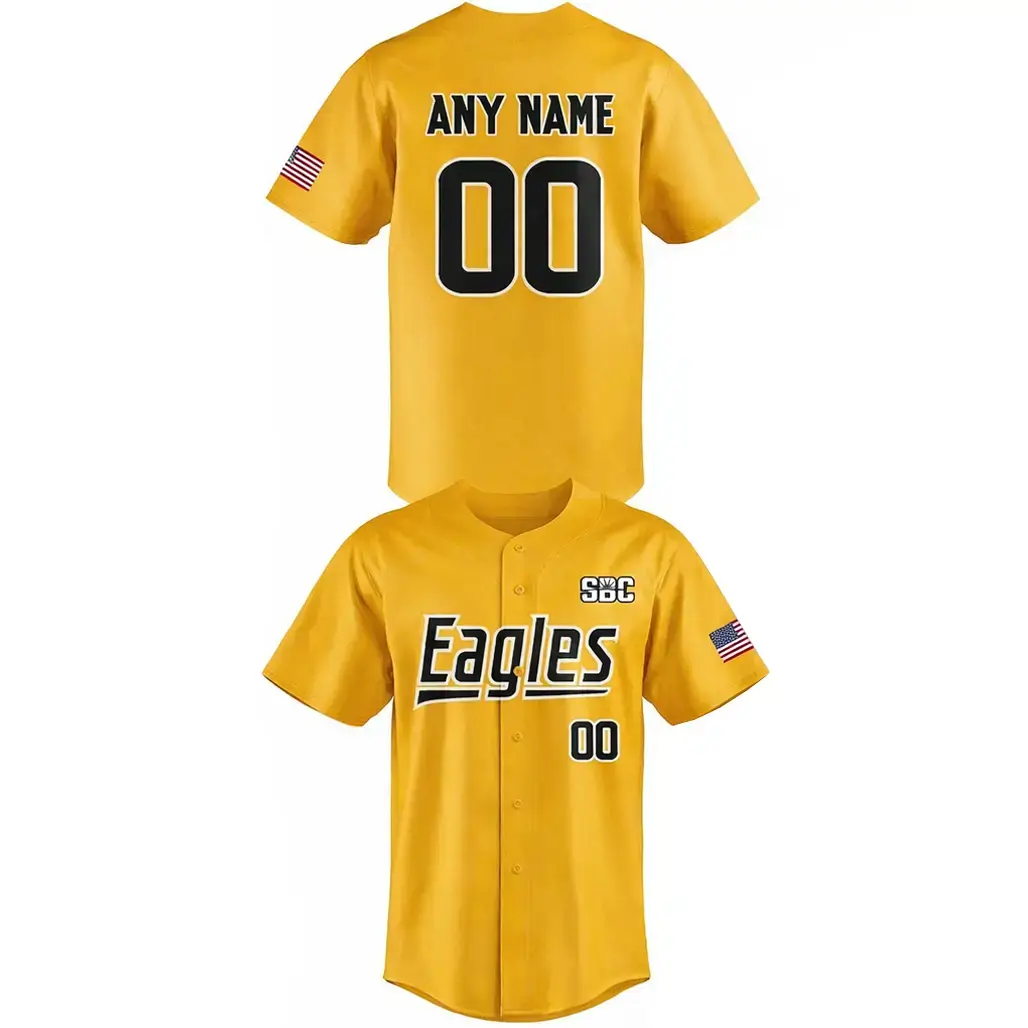 Custom Name and Number Southern Miss Golden Eagles 2026 The Round Rock Classic Baseball Jersey Image