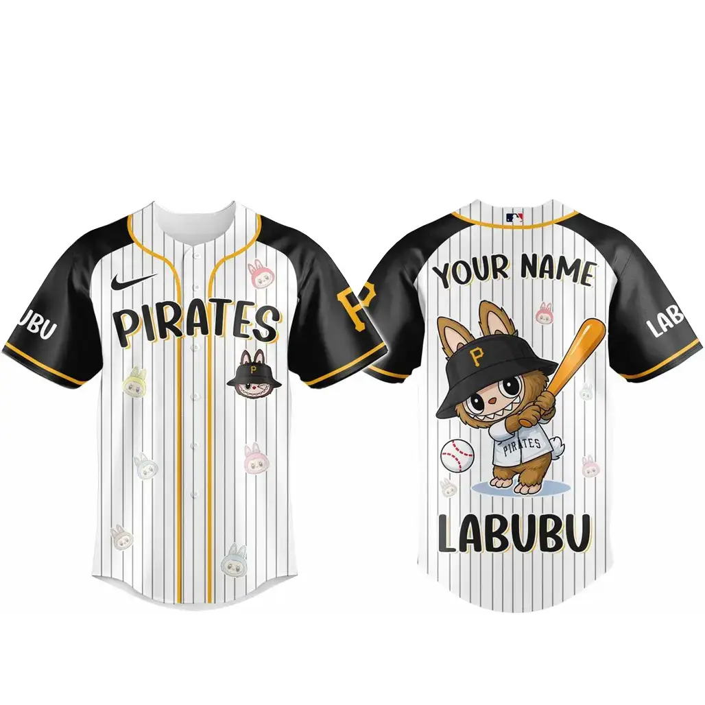 Custom Name Pittsburgh Pirates x Labubu Game Night 2026 Baseball Jersey Image