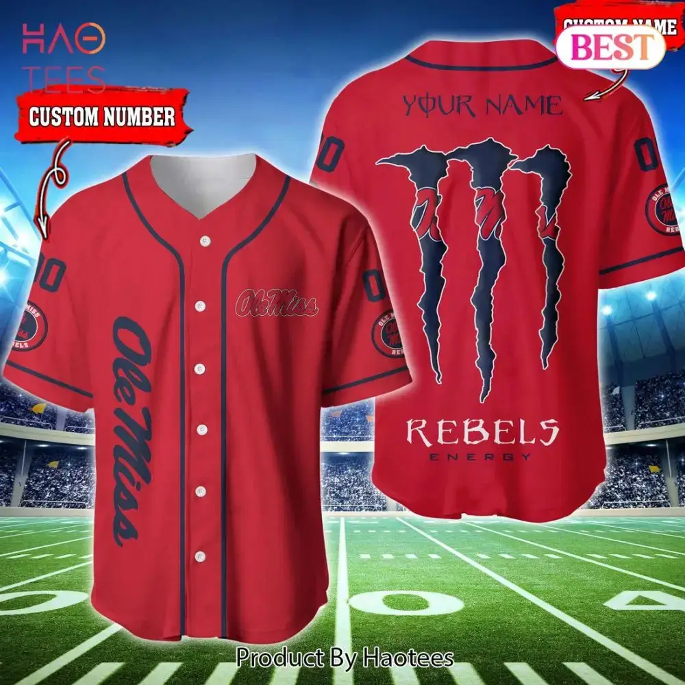 Custom Ole Miss Rebels Jersey - Personalized Name & Number - Premium Fan Gear Image