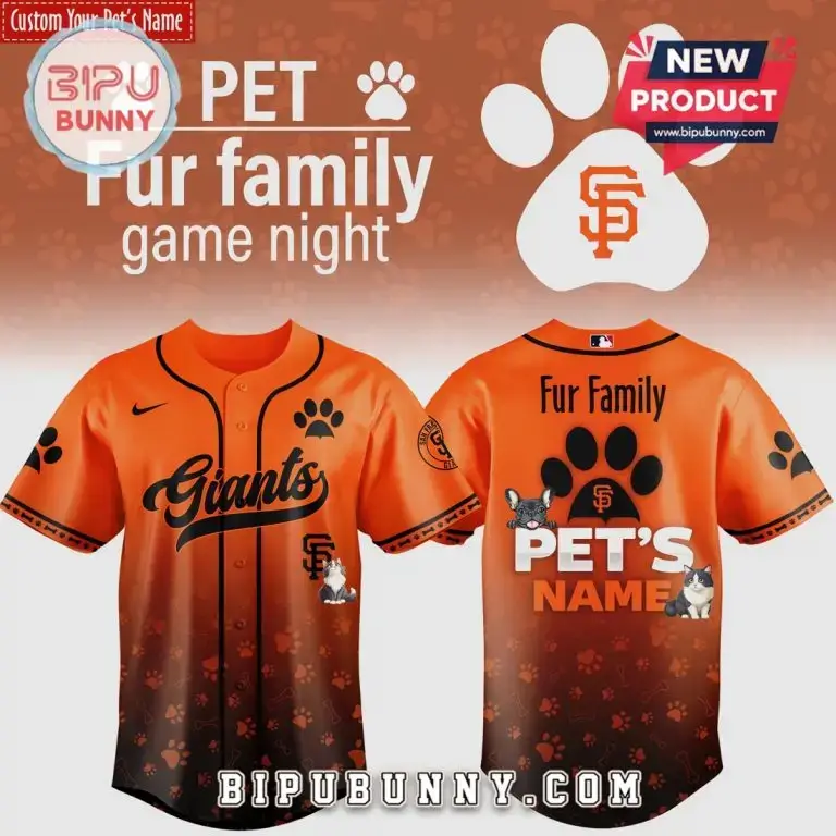 Custom Pet Baseball Jersey - Personalized Fur Family Game Night Shirt Image