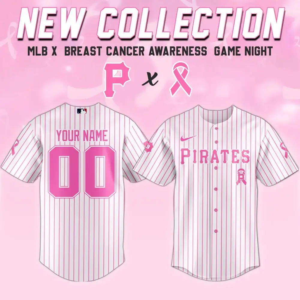 Custom Pink Mlb Jersey - Breast Cancer Awareness Limited Edition Image