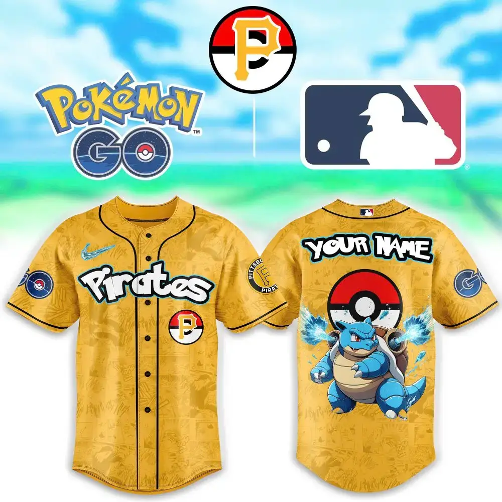 Custom Pokémon Go Baseball Jersey – Personalized Name & Design – Perfect Gift For Fans! Image