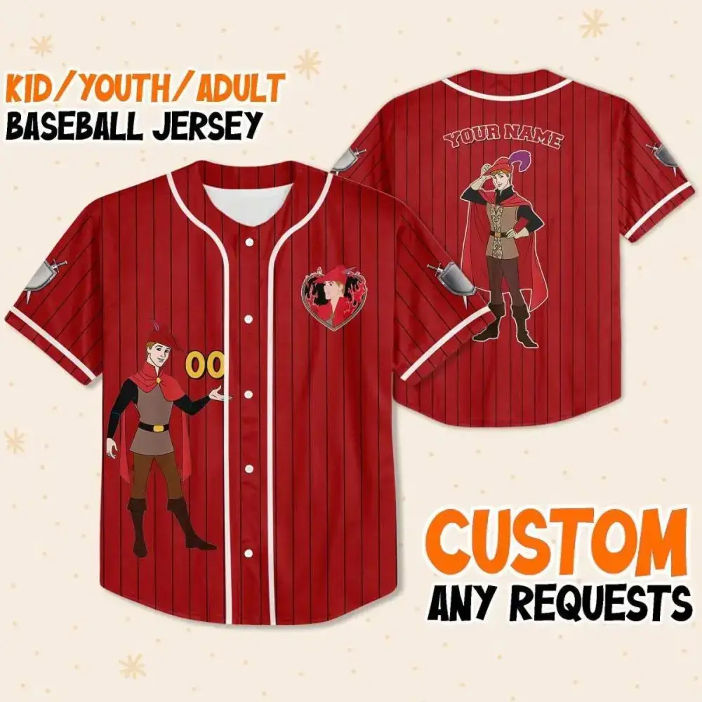 Custom Red Baseball Jersey For Kids/Youth/Adults – Personalized Hero Design Image